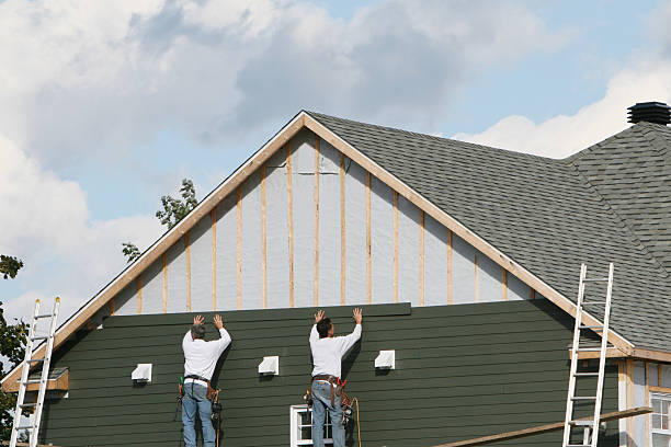 Professional Emergency Siding Repair technician working in Doylesburg, PA